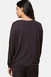 Triumph Cotton Loungewear Top - Midnight Purple — thumbnail 3